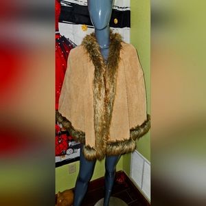 Vintage Leather Cape
